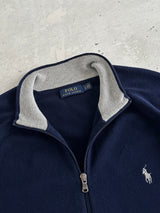 Ralph Lauren Zip Up Knit Jumper (XL)
