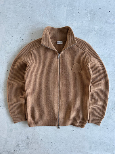 Moncler Tricot Cashmere Chunky Knit Zip Up Jumper / Cardigan (S)