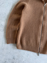 Moncler Tricot Cashmere Chunky Knit Zip Up Jumper / Cardigan (S)