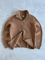 Moncler Tricot Cashmere Chunky Knit Zip Up Jumper / Cardigan (S)