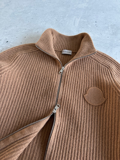 Moncler Tricot Cashmere Chunky Knit Zip Up Jumper / Cardigan (S)