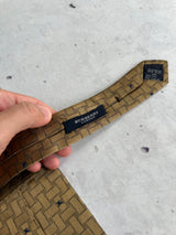 Vintage Burberry Silk Patterned Tie (One Size)