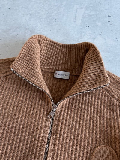 Moncler Tricot Cashmere Chunky Knit Zip Up Jumper / Cardigan (S)