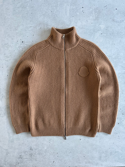 Moncler Tricot Cashmere Chunky Knit Zip Up Jumper / Cardigan (S)