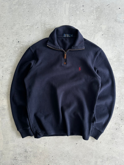 Ralph Lauren Ribbed 1/4 Zip Pullover Jumper (S)