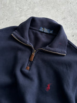 Ralph Lauren Ribbed 1/4 Zip Pullover Jumper (S)