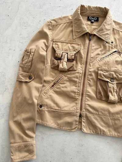 AW/03 Dolce & Gabbana Military parachute cargo Jacket (Women's M)