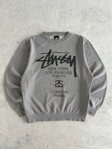 Stussy World Tour Crewneck Sweatshirt (M)