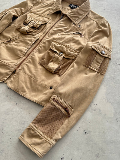 AW/03 Dolce & Gabbana Military parachute cargo Jacket (Women's M)