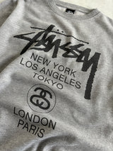 Stussy World Tour Crewneck Sweatshirt (M)