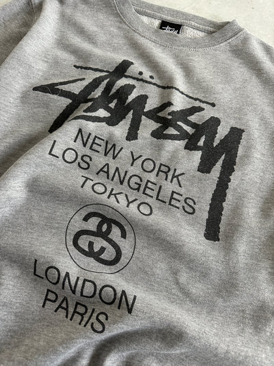 Stussy World Tour Crewneck Sweatshirt (M)