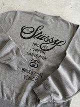 Stussy World Tour Crewneck Sweatshirt (M)