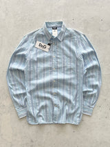 Brand New Dolce & Gabbana Vertical Stripe Long Sleeve Shirt (M)