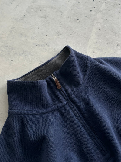 Ralph Lauren Ribbed 1/4 Zip Pullover Jumper (L)