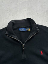 Ralph Lauren Waffle 1/4 Zip Pullover Jumper (L)
