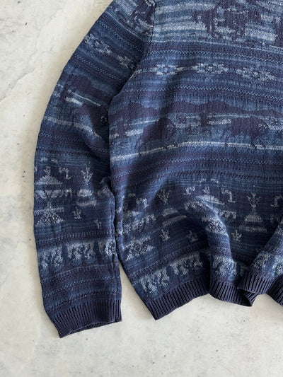 Ralph Lauren Western cowboy Crewneck Knit Jumper (XL)