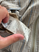 00's Dolce & Gabbana Checked Reversible Bomber Jacket (S)