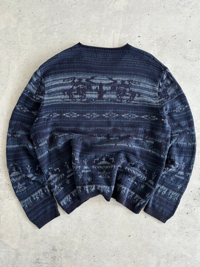 Ralph Lauren Western cowboy Crewneck Knit Jumper (XL)