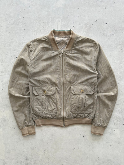 00's Dolce & Gabbana Checked Reversible Bomber Jacket (S)