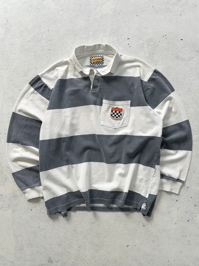 Vintage Energie Stripe Rugby Shirt (L)