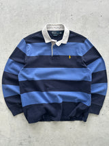 90's Ralph Lauren Heavyweight Stripe Rugby Shirt (L)
