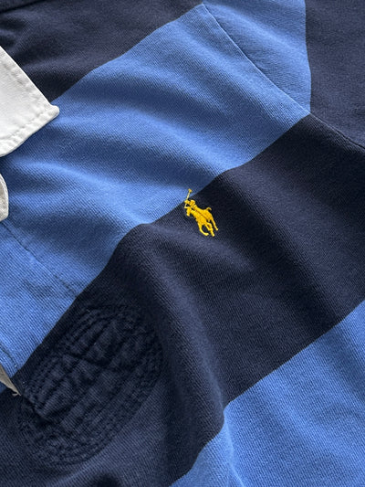 90's Ralph Lauren Heavyweight Stripe Rugby Shirt (L)