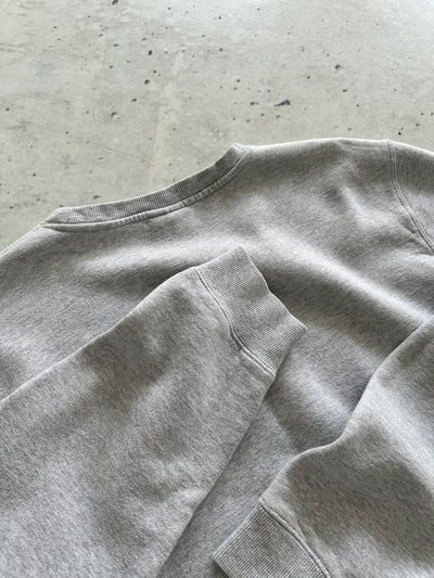 Stussy Fleece Lined Spell Out Crewneck Sweatshirt (L)