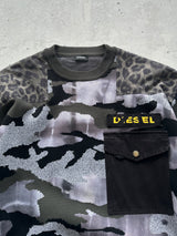 Diesel camo utility knit Crewneck Jumper (S)