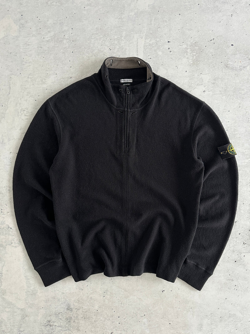 AW/03 Stone Island 1/4 Zip lightweight Wool Pullover Jumper (L/XL)