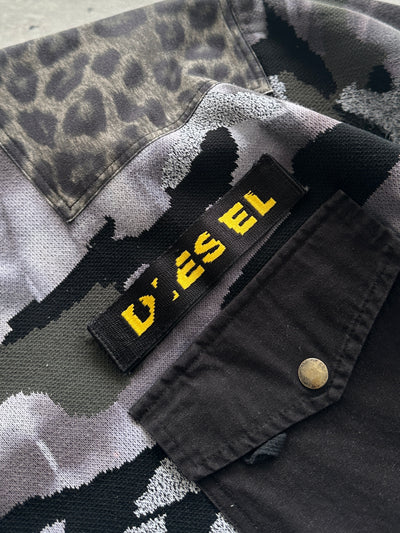 Diesel camo utility knit Crewneck Jumper (S)