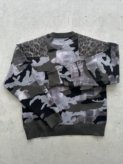 Diesel camo utility knit Crewneck Jumper (S)