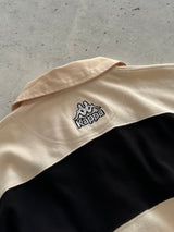 1997 Kappa Juventus laced Stripe Polo Shirt (L)