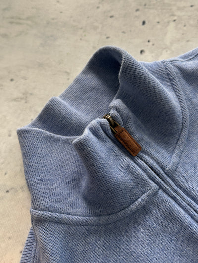 Ralph Lauren Ribbed 1/4 Zip Pullover Jumper (L)