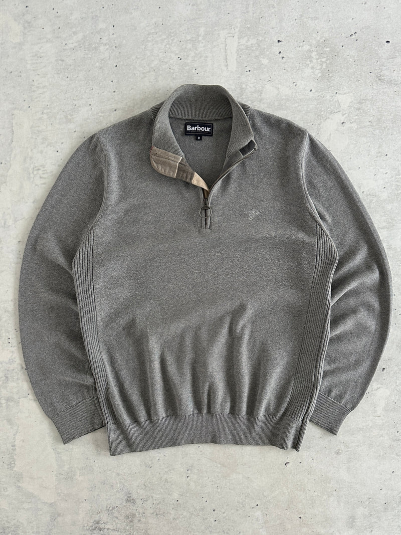 Barbour 1/4 Zip Pullover Knit Jumper (M)
