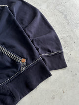 00's True Religion Contrast Stitch Heavyweight Zip Up Hoodie (L)