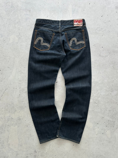 Evisu Embroidered Gull Wing Denim Jeans (W34 x L33)