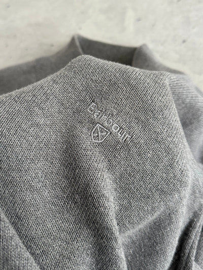 Barbour 1/4 Zip Pullover Knit Jumper (M)