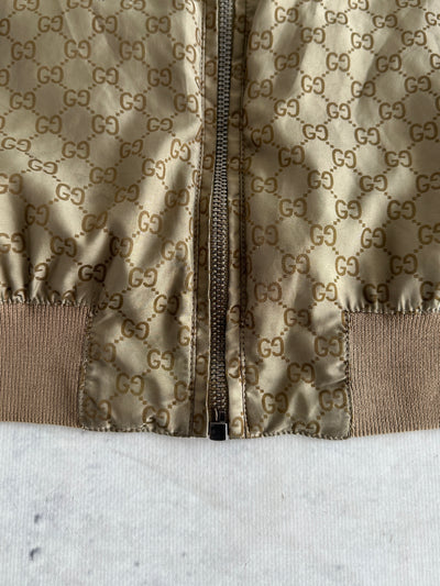 SS/11 Gucci GG Monogram Nylon Hooded Jacket (S)