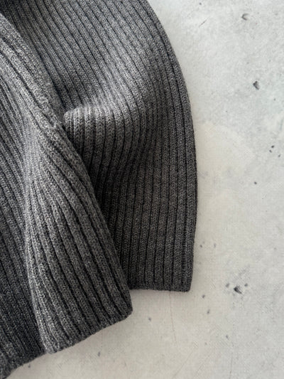 00's Stone Island Chunky Wool Knit Turtle Neck Jumper (S/M)