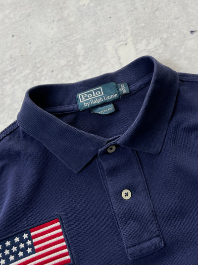 Ralph Lauren USA Big Logo Polo Shirt (L)