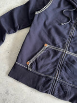 00's True Religion Contrast Stitch Heavyweight Zip Up Hoodie (L)