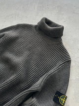 00's Stone Island Chunky Wool Knit Turtle Neck Jumper (S/M)