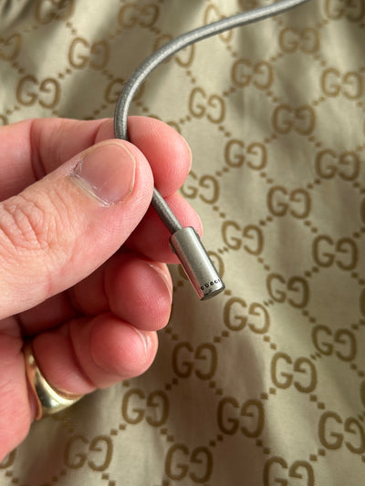 SS/11 Gucci GG Monogram Nylon Hooded Jacket (S)