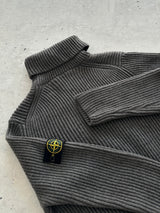 00's Stone Island Chunky Wool Knit Turtle Neck Jumper (S/M)