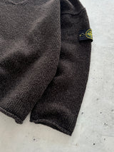 AW/96 Stone Island V Neck Chunky Knit Jumper (S/M)