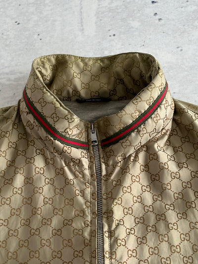 SS/11 Gucci GG Monogram Nylon Hooded Jacket (S)