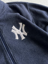 Vintage New York Yankees Embroidered Logo Zip Up Fleece Jacket (L)