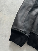 Sandro Zip Up Leather bomber Jacket (S)