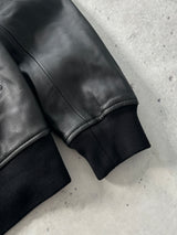 Sandro Zip Up Leather bomber Jacket (S)