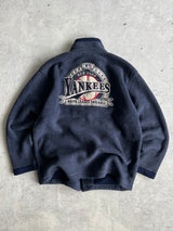 Vintage New York Yankees Embroidered Logo Zip Up Fleece Jacket (L)